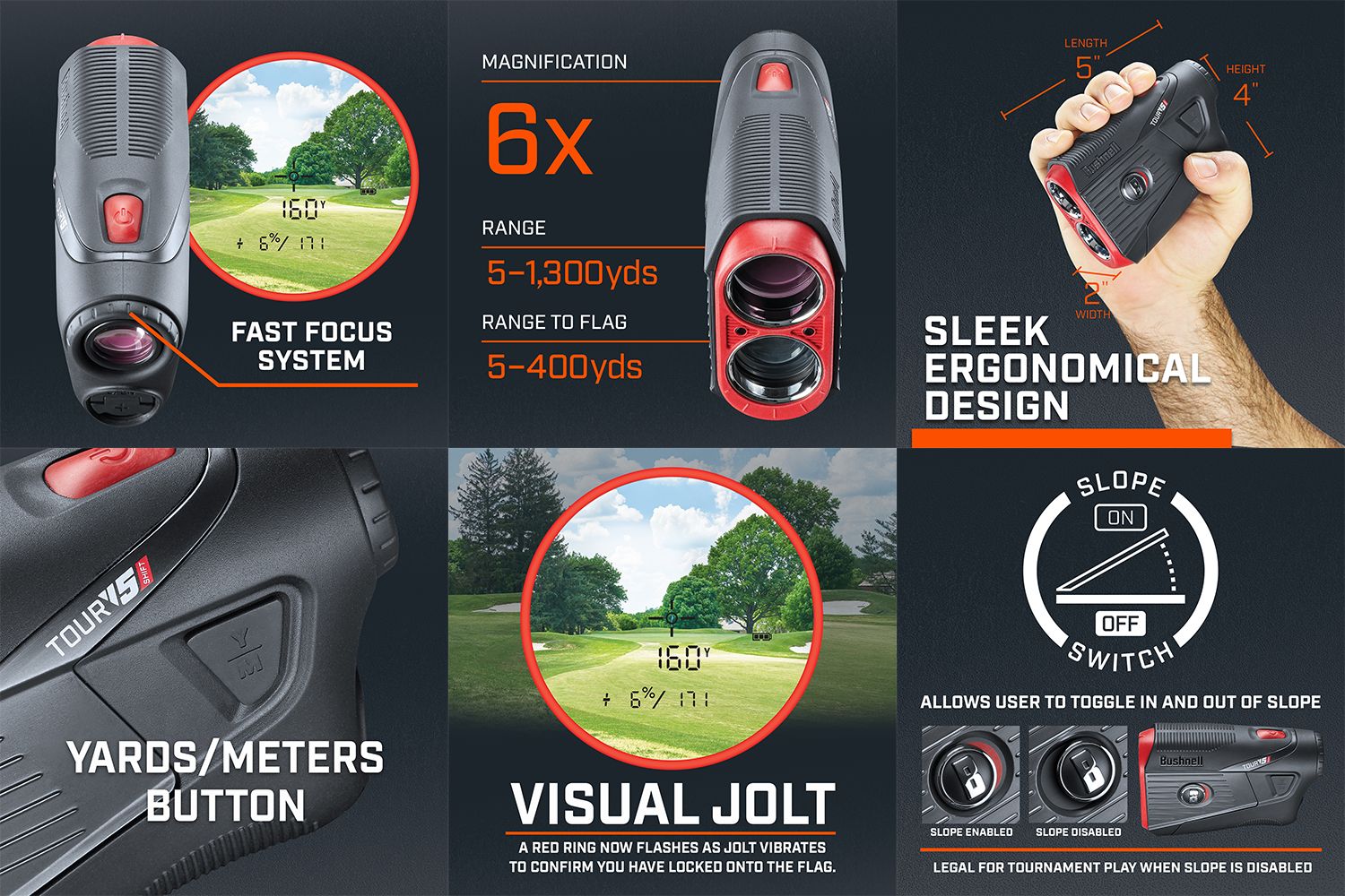 Bushnell Tour V5 Shift Patriot Laser Rangefinder Pack - Up to $80